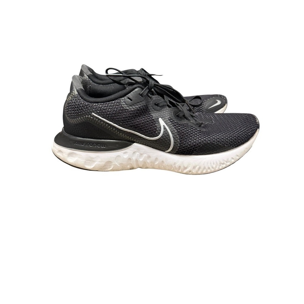 Nike Renew Run‎ Mens Running Shoes Black White CK6357-002 Size 10